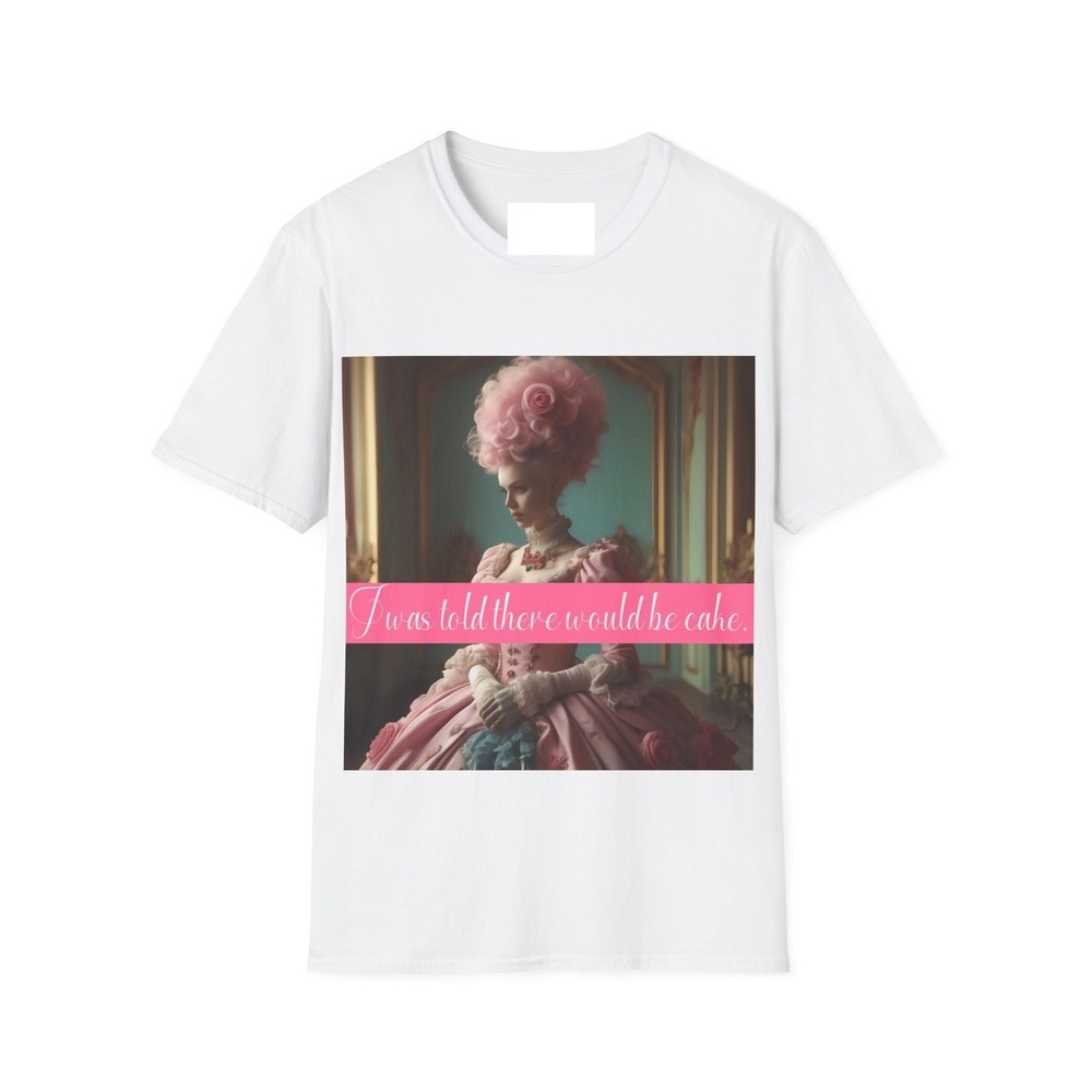 Marie Antoinette Cake Unisex White T-Shirt